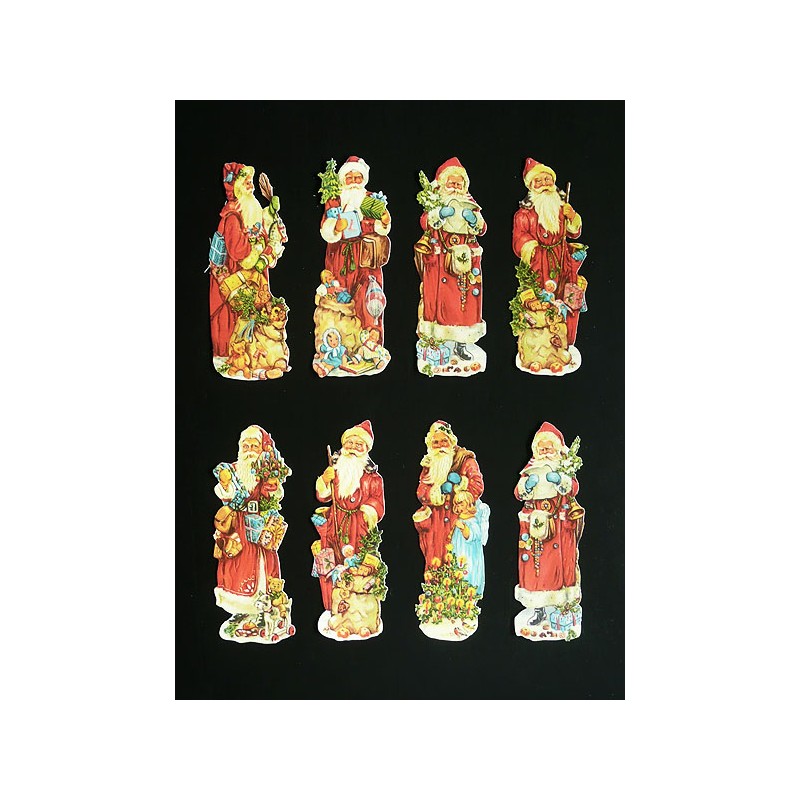 Cromos troquelados sueltos en papel grueso. EF TD ST 7379 · Papá Noel ·