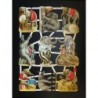 Lámina de cromos troquelados alemanes EF 7428 · Elefantes ·