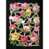 Lámina de cromos troquelados alemanes EF 7448 · Flores ·