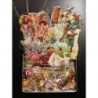 Preciosa Caja de Metal con Cromos Troquelados n. 2 · PASCUA ·