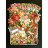 Preciosa Caja de Metal con Cromos Troquelados n. 3 · DECORACIÓN FLORAL ·