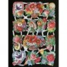 Lámina de cromos troquelados alemanes EF 7001 · Flores ·