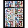 Colección completa de 8 Muñecas Recortables Paper Doll diferentes. Años 70.