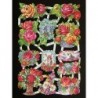 Lámina de cromos troquelados alemanes EF 7006 · Flores ·