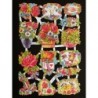 Lámina de cromos troquelados alemanes EF 7008 · Flores ·
